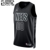Dres Brooklyn Nets Prilagođeni Jordan 2022-23 Statement Edition Crno Swingman - Dječji